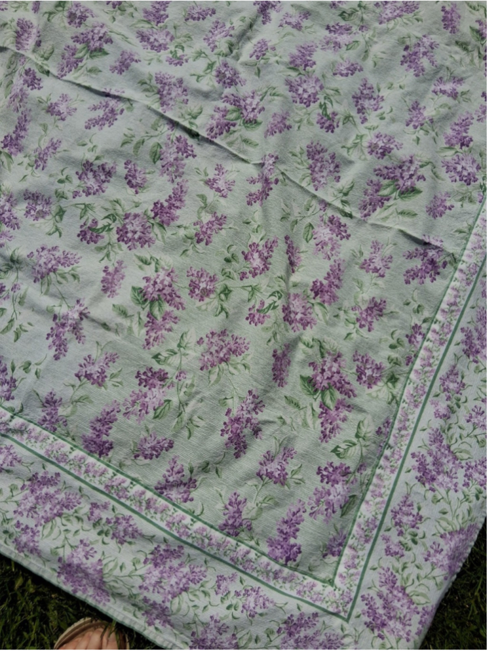 April Cornell French Country Lilac Purple Floral Square 52 By 52 In Cottage